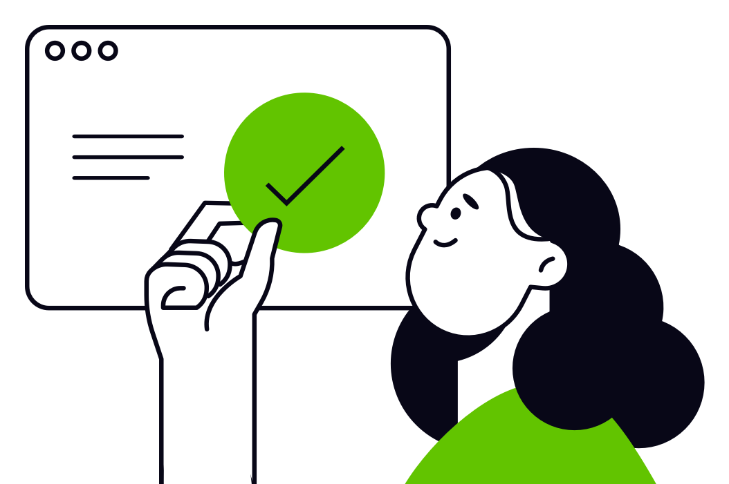 Image of a person using a web browser