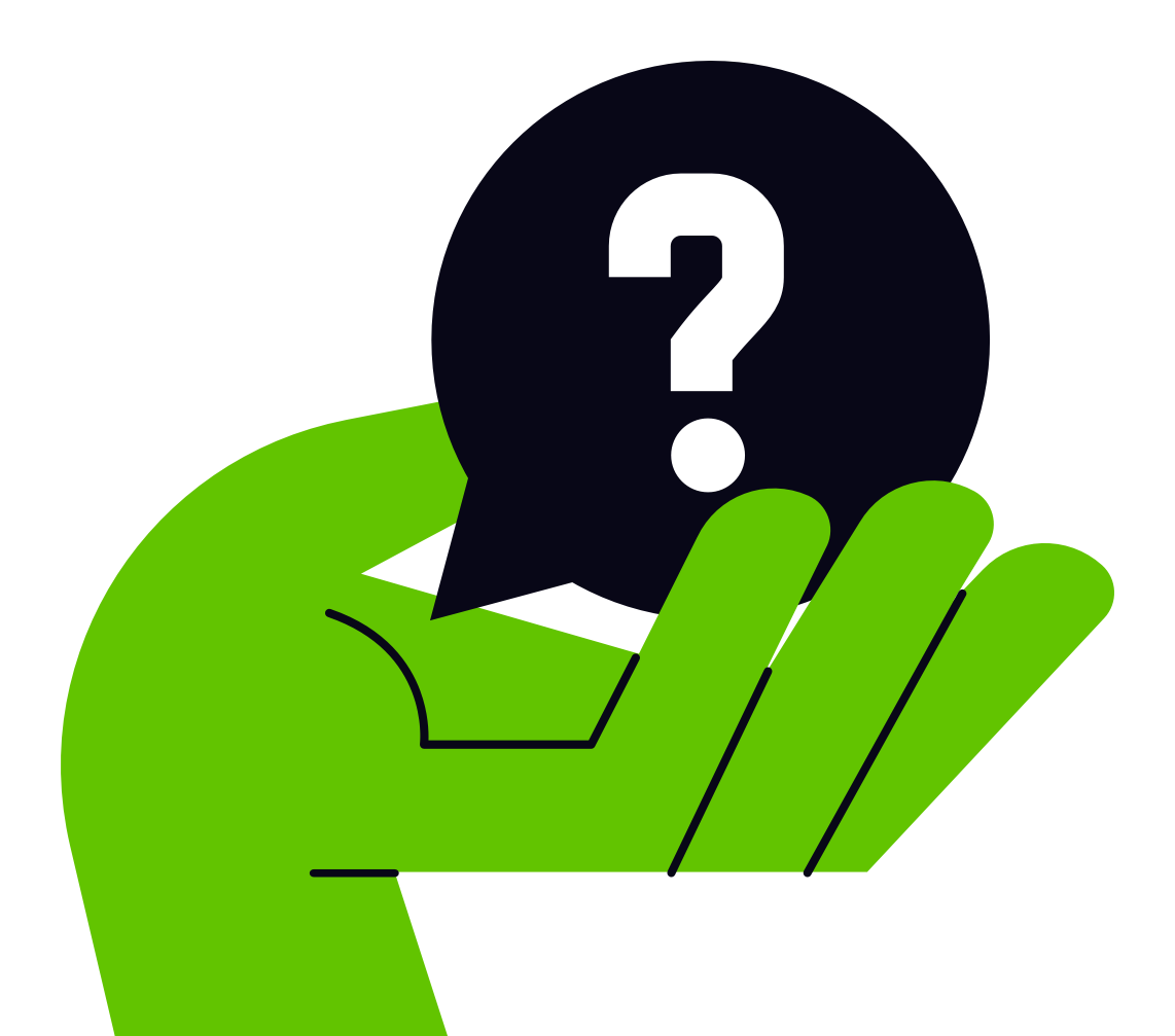 Image of a hand holding a question mark