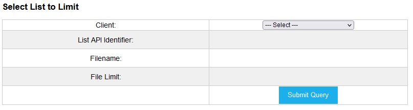 List Limiting