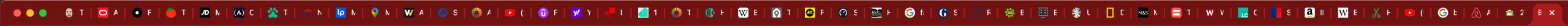 Example of tab-hoarding