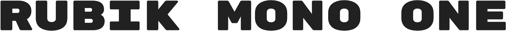 Rubik Mono One