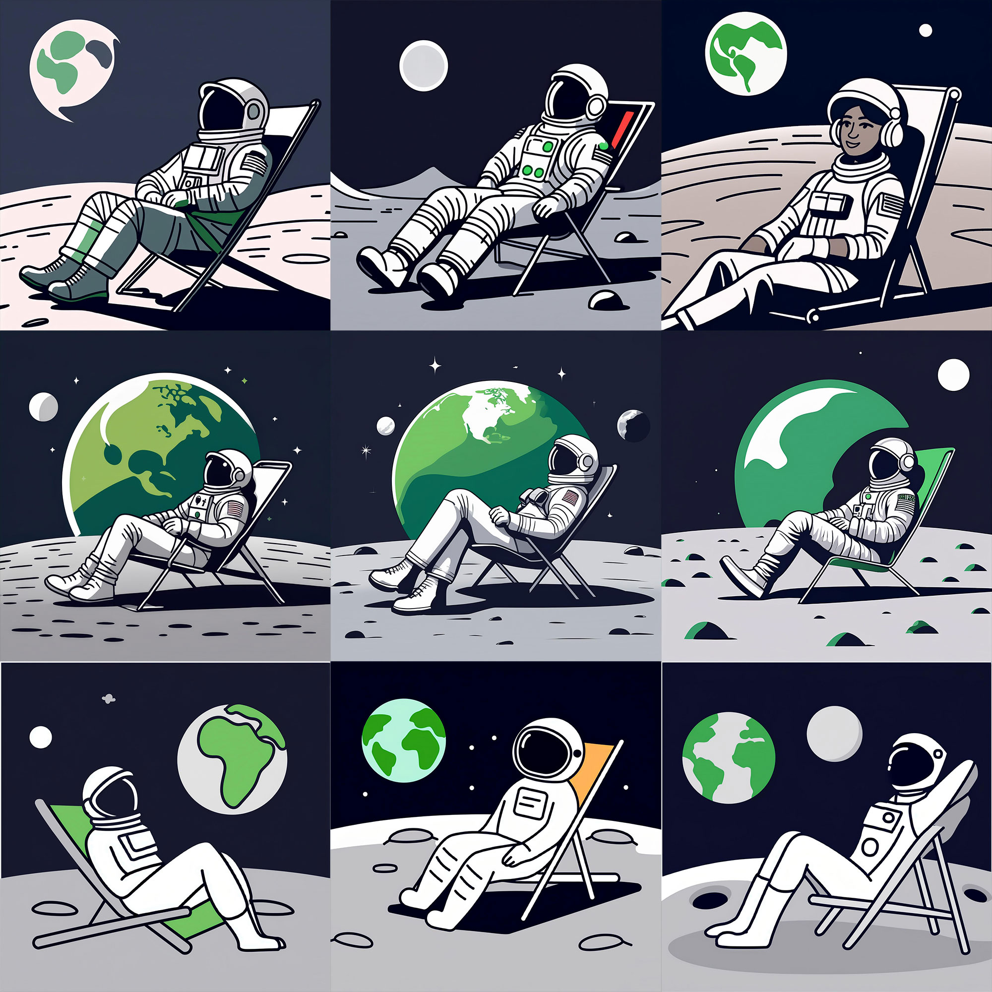 Multiple generated images