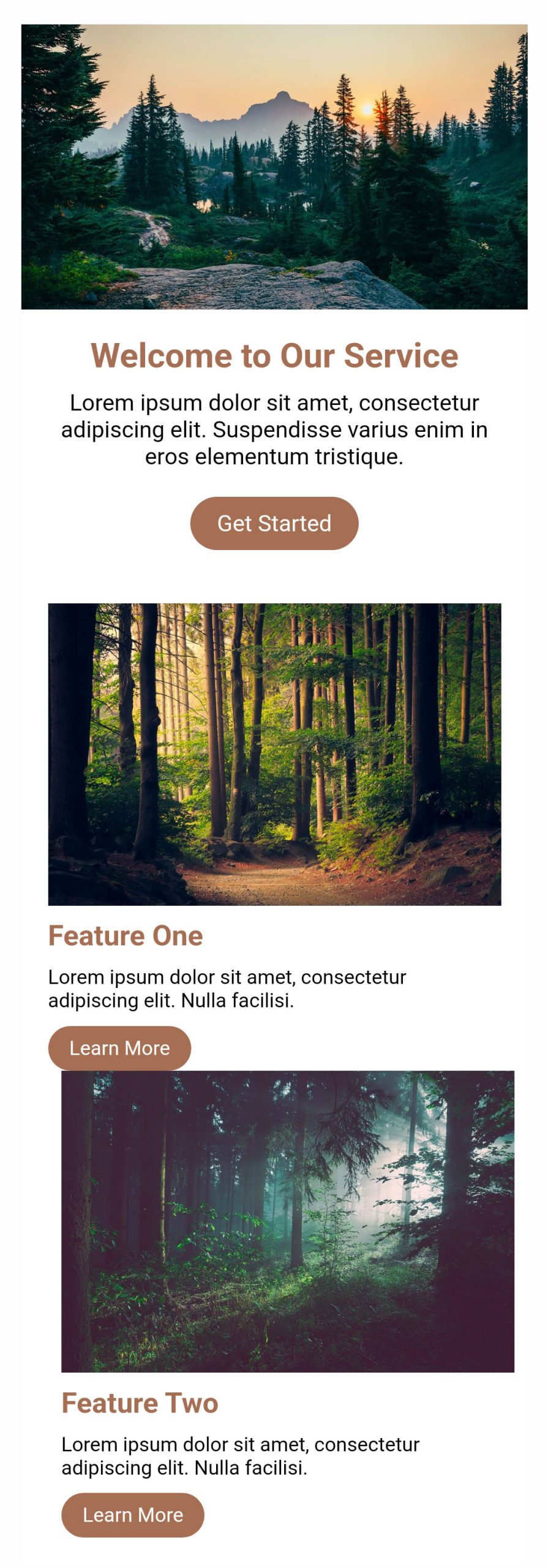 Screenshot of email as it appears in Gmail mobile application
