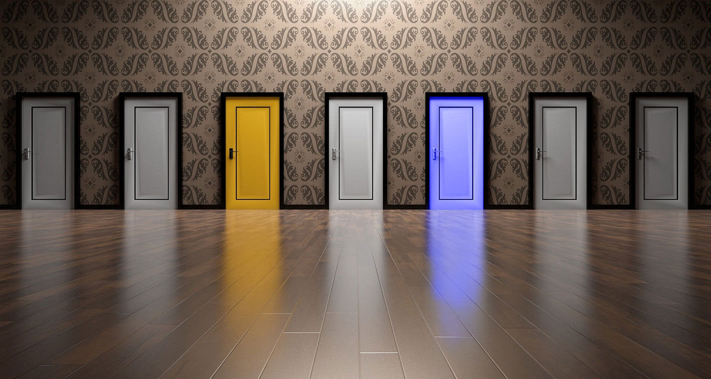 Image of multiple doors